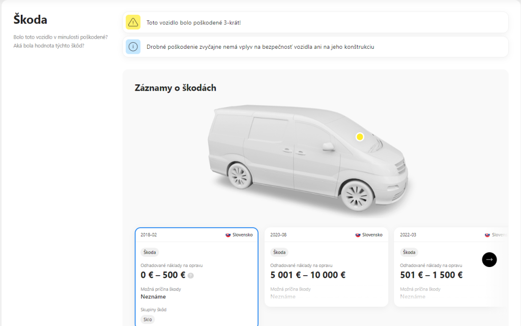 Carvertical report - škoda